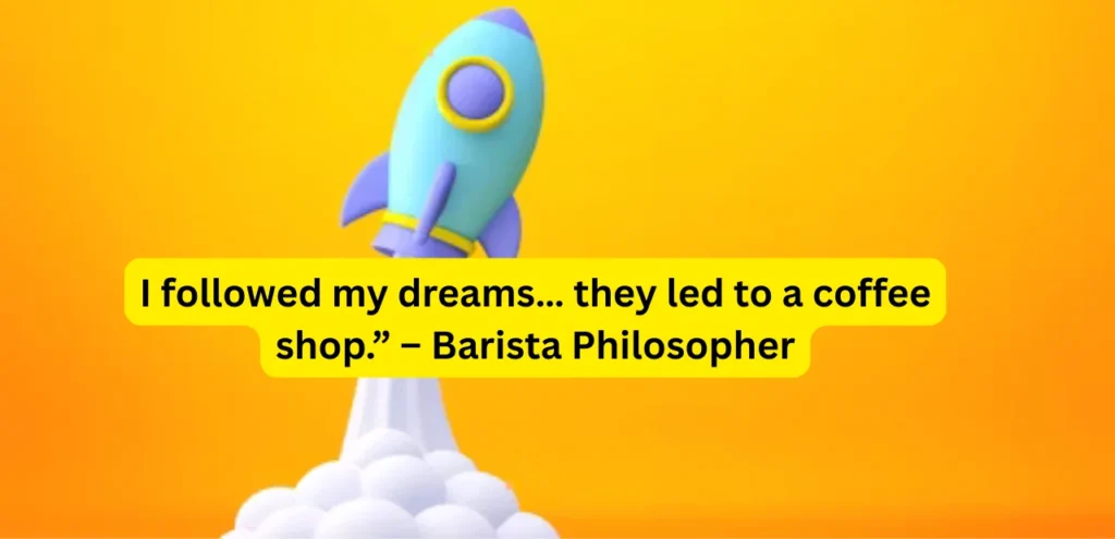 Cartoon rocket taking off—quirky take on motivation
